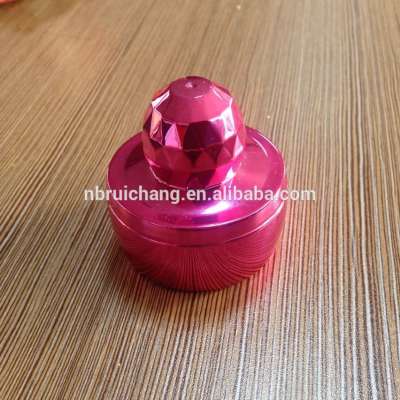 2017 new design cosmetic bottle for blush with cosmetic puff