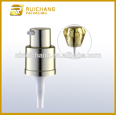 16mm cream lotion pump with diamond overcap