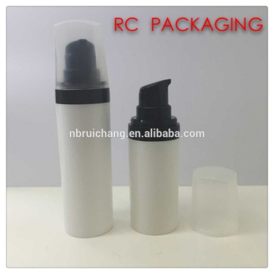 15ml/30ml/50ml plastic cosmetic airless bottle,plastic round airless bottle,cosmetic packaging